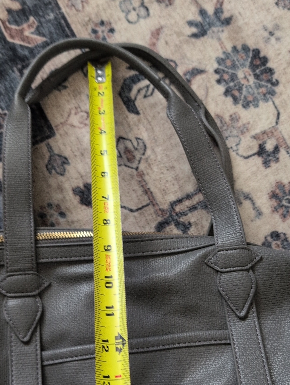 Lulu Dharma Soft Vegan Leather Duffle Travel Bag - Picture 9 of 16